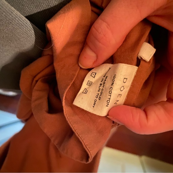 Rare Doen Avignon 100% Cotton Square-Neck Midi Dress, Size Medium - Picture 5 of 5